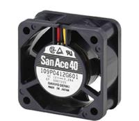 109p0424h601 Sanyo Denki 109P Series Axial Fan, 24 V dc, DC Operation, 8.2cfm, 1.68W, 70mA Max, 40 x 40 x 20mm
