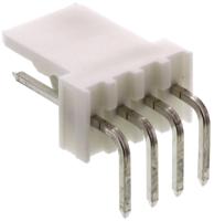 22-05-7048 Molex KK 254 Series Right Angle Through Hole Pin Header, 4 Contact(s), 2.54 mm Pitch, 1 Row, Unshrouded