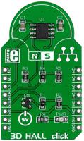 mikroe-1987 MikroElektronika 3D Hall Click Hall Effect Sensor MikroBus Click Board for MLX90333