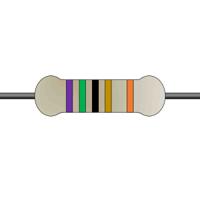 mfr-25fte52-75r Yageo 75Ω Metal Film Fixed Resistor 0.25W ±1% MFR-25FTE52-75R