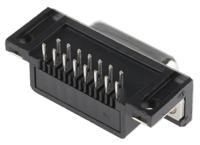 mhdd15-f-t-b-s-r MH Connectors MHDD 15 Way Right Angle Through Hole D-sub Connector Socket, 2.77mm Pitch