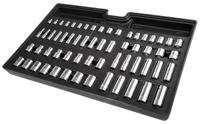 480-6880 RS PRO 61-Piece Metric 1/2 in; 1/4 in; 3/8 in Deep Socket/Standard Socket Set , 6 point