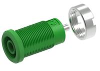3270-i-v Electro PJP Green Female Banana Socket, 4 mm Connector, Tab Termination, 25A, 1kV