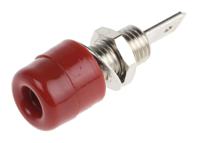 ibu-5568-rt Schutzinger Red Female Banana Socket, 4 mm Connector, Tab Termination, 32A, Nickel Plating