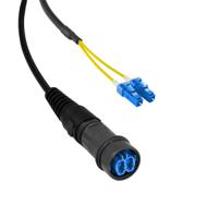 pxf6051caa Bulgin LC to LC Duplex Single Mode OS1 Fibre Optic Cable, 125μm, Yellow, 5m