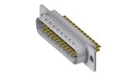 dts25pz2 Deltron Connectors DTZ 25 Way Horizontal D-sub Connector Plug