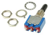 55639avde APEM Toggle Switch, Panel Mount, On-Off-On, SPDT, Solder Terminal