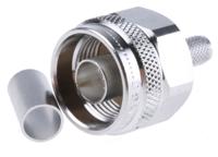 j01020a0119 Telegartner, Plug Cable Mount N Connector, 50Ω, Crimp Termination, Straight Body