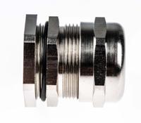 c5232000r SIB SIB-TEC Series Metallic Nickel Plated Brass Cable Gland, M32 Thread, 11mm min., 21mm max., IP68