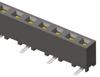 smm-110-02-s-s Samtec SMM Series Straight Surface Mount PCB Socket, 10-Contact, 1-Row, 2mm Pitch, Solder Termination