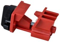 universal-multi-pole-breaker-lockout Brady Red 2-Lock Glass-Filled Nylon Circuit Breaker Switch Lockouts, 7.11mm Shackle