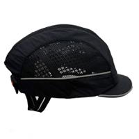 airc01v03str SURFLEX Black Short Peaked Bump Cap, PPE Protective Material