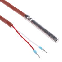 9000389771 Jumo PT100 RTD Sensor, 6mm Dia, 50mm Long, 2 Wire, Probe, Class B +180°C Max
