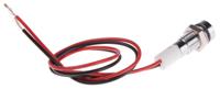 722-7776 RS PRO Green, Red Panel Mount Indicator, 24V dc, 6mm Mounting Hole Size, Lead Wires Termination, IP67
