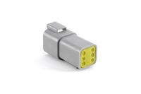 at04-6p-rd01 Amphenol Industrial, AT Automotive Connector Socket Grey Cable Mount 6 Way, Crimp Termination AT04-6P-RD01