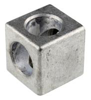 3842549866 Bosch Rexroth S12 Cube Connector, Connecting Component, Strut Profile 40 mm, Groove Size 10mm