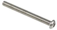304-4700 RS PRO Stainless Steel Hex Socket Button Screw, ISO 7380, M6 x 60mm