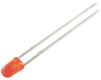 l-7104nd Kingbright2.5 V Orange LED 3mm Through Hole, L-7104ND