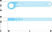 70a10 Facom 70A Series Flare Nut Spanner, 10mm, Metric, 139.5 mm Overall