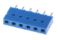 76341-306lf Amphenol Communications Solutions Dubox Series Straight Through Hole Mount PCB Socket, 6-Contact, 1-Row, 2.54mm Pitch,
