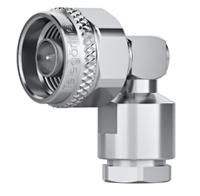 j01020a0179 Telegartner Plug Cable Mount Circular Coaxial Connector, Solder Termination, Angle Body