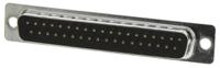 119998-2833 ITT Cannon ZD* 37 Way Panel Mount D-sub Connector Plug, 2.77mm Pitch
