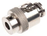 286-866 RS PRO 1/8 BSP Bayonet Adapter for Use with Temperature Sensor, 6mm Probe, RoHS Compliant Standard