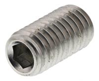 137-871 Plain Stainless Steel Hex Socket Set M8 x 16mm Grub Screw