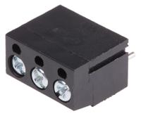897-0705 RS PRO PCB Terminal Block, 3-Contact, 5mm Pitch, Through Hole Mount, 1-Row, Screw Termination