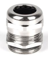 208-4383 RS PRO Metallic Brass Cable Gland, PG21 Thread, 13mm min., 18mm max., IP68