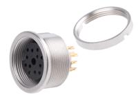 0304-12 Lumberg 12 Pole Din Socket, DIN EN 60529, 5A, 60 V ac IP68, Female, Panel Mount