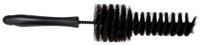 525052 Vikan Soft Bristle Black Scrubbing Brush, 40mm bristle length, Hair bristle material