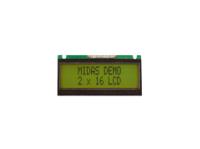 mc21605fa6we-sptly Midas MC21605FA6WE-SPTLY Alphanumeric LCD Alphanumeric Display, 2 Rows by 16 Characters