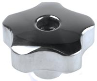 478-618 RS PRO Silver Multiple Lobes Clamping Knob, M12, Threaded Through Hole
