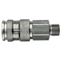 25kaaw13evx Legris Stainless Steel Male Pneumatic Quick Connect Coupling, BSPP 1/4 in Male 23mm Male Thread