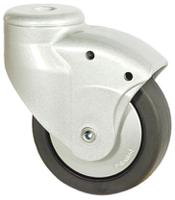 5020pjh100l51-10-ral9006 Tente Swivel Castor Wheel, 70kg Capacity, 100mm Wheel