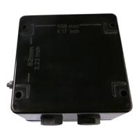 cep121290pai CE-TEK CEP Series Black Polyester Junction Box, IP66, 10 Terminals, ATEX, 120 x 122 x 90mm