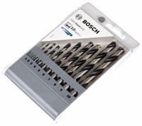 2608577348 Bosch 10-Piece Twist Drill Bit Set for Metal, 10mm Max, 1mm Min, Steel Bits