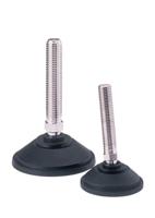 a090014 Nu-Tech Engineering M16 100mm Dia. Steel Levelling Adjustable Foot, 2000kg Static Load Capacity 10° Tilt Angle