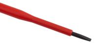 125-3079 RS PRO Slotted Insulated Screwdriver, 3 x 0.5 mm Tip, 100 mm Blade, VDE/1000V, 190 mm Overall