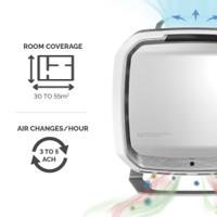 9450101 Fellowes HEPA Air Purifier, 55m², 31 dB, 36 dB, 40 dB, 47 dB, 55 dB