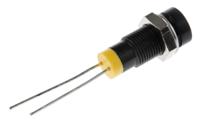 211-926 RS PRO Yellow Panel Mount Indicator, 2V dc, 6mm Mounting Hole Size, Lead Pin Termination