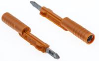 3034455 Phoenix Contact Orange, Male Test Connector Adapter