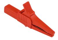 9900077 Staubli Crocodile Clip 4 mm Connection, 32A, Black/Red