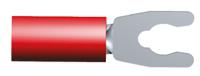 52929-1 TE Connectivity PIDG Insulated Crimp Spade Connector, 0.26mm² to 1.65mm², 22AWG to 16AWG, M3.5 (#6) Stud Size Nylon, Red