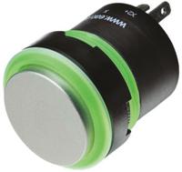 84-1091784-7205800a-84-85115620 EAO Silver Illuminated Momentary Push Button Head, 22.5mm Cutout, IP67