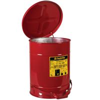 jcn09300rd Justrite Safety Cans 38L Red Pedal Steel Flammable Waste Can