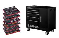 1475kxl6cbk-ff5 Bahco 6 Drawer Steel Wheeled Tool Trolley
