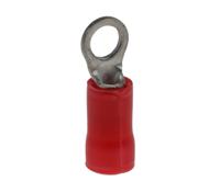 34142 TE Connectivity, PLASTI-GRIP Insulated Crimp Ring Terminal, M3.5 Stud Size, 0.26mm² to 1.65mm² Wire Size, Red