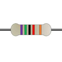 mfr-25fte52-75k Yageo 75kΩ Metal Film Fixed Resistor 0.25W ±1% MFR-25FTE52-75K